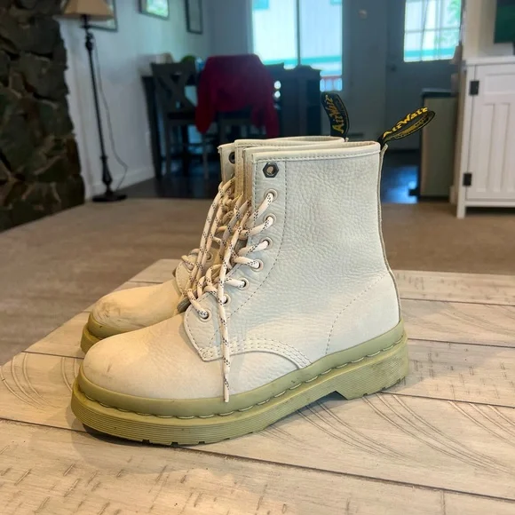 Boots Sage Green Doc Martens Martens Shoes Dr Marten Tan Sage